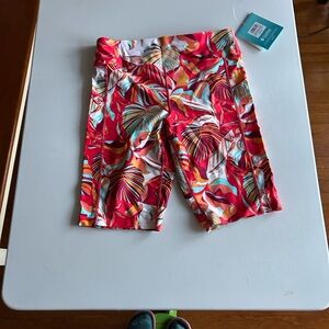 Coolibar Women's UPF 50+ Coral Pink Swim Shorts, Women's Small, EUC